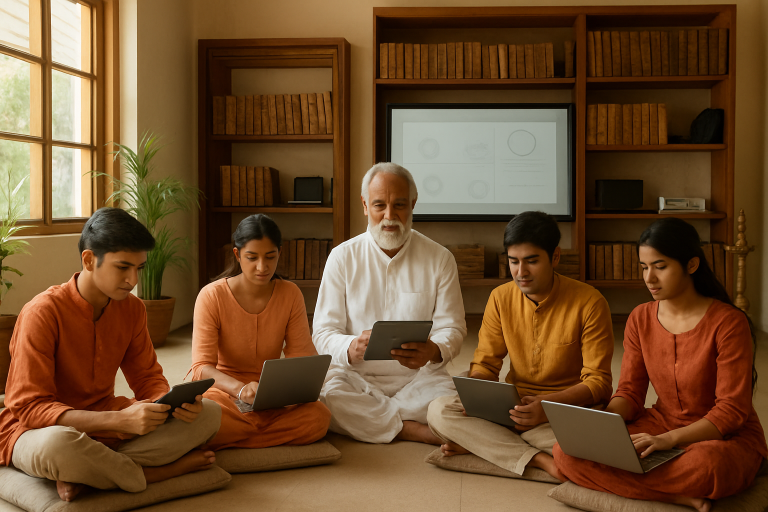 Technology Integration in Modern Gurukul Approach