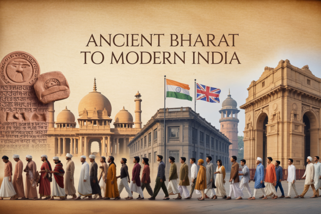 How Ancient Bharat Became Modern India: A Complete Story